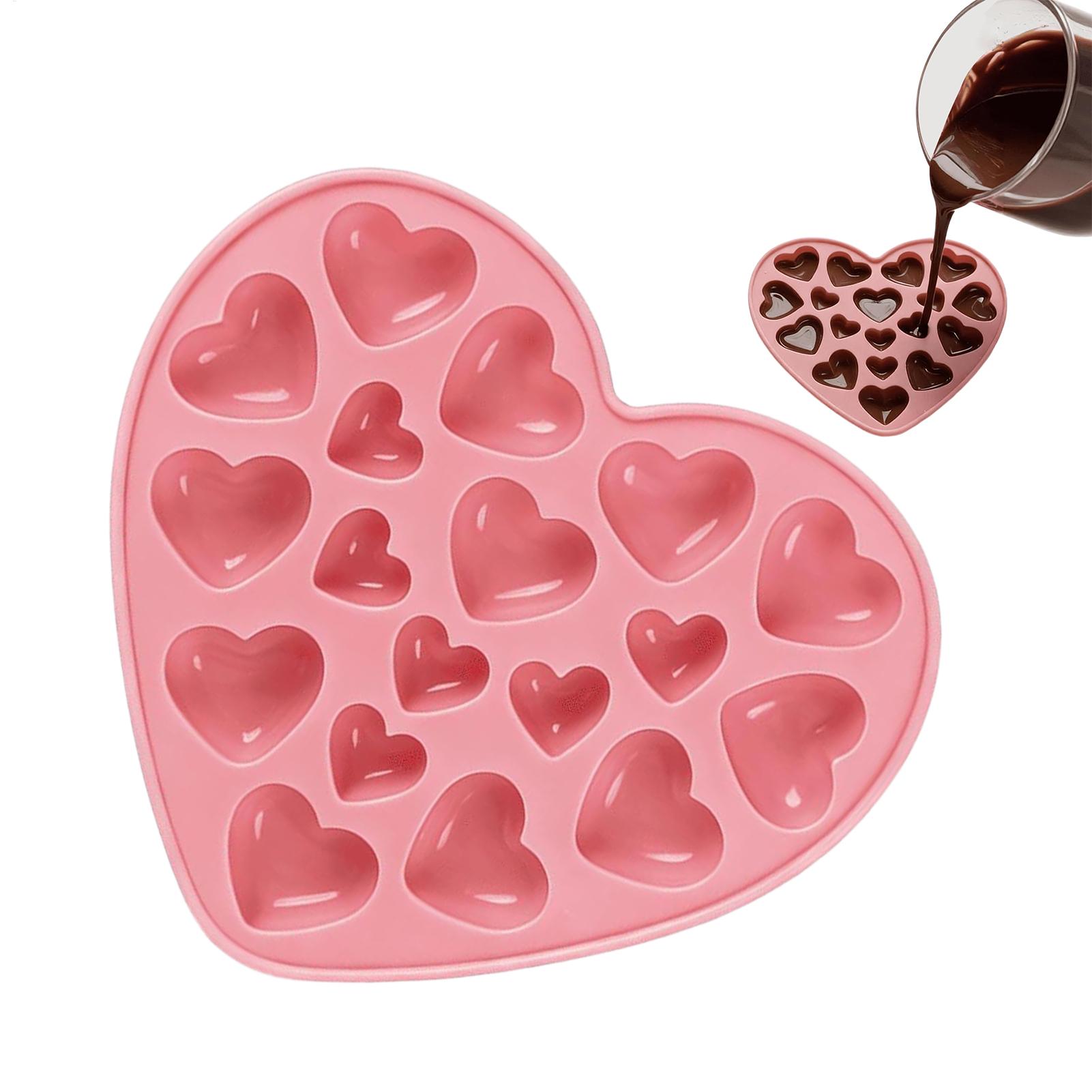 Candle Making Jelly - Moule en silicone Cœur pour chocolat,