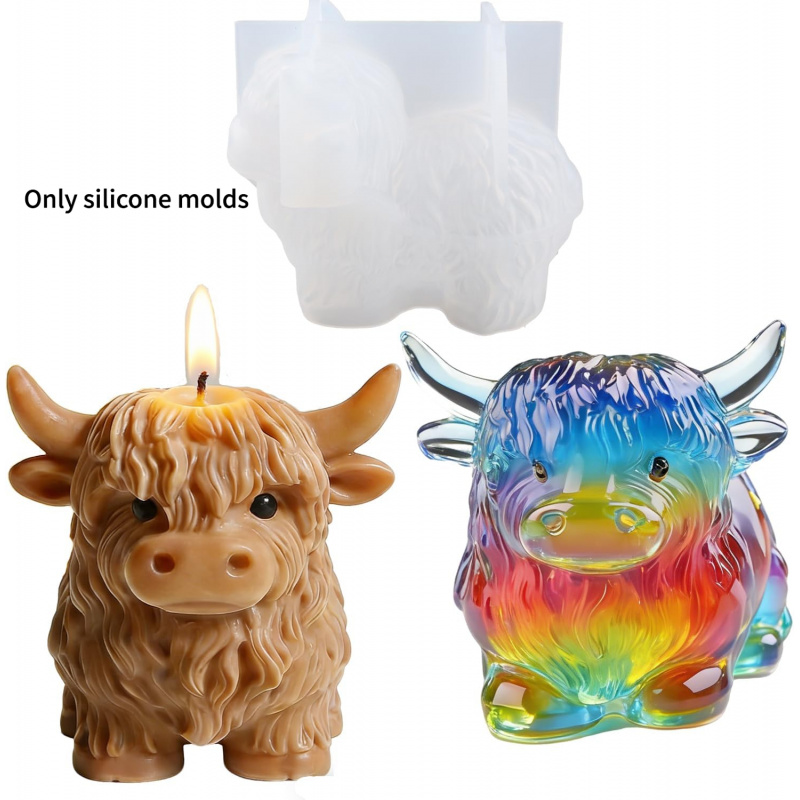 Candle Making Jelly - 1 moule en silicone 3D en