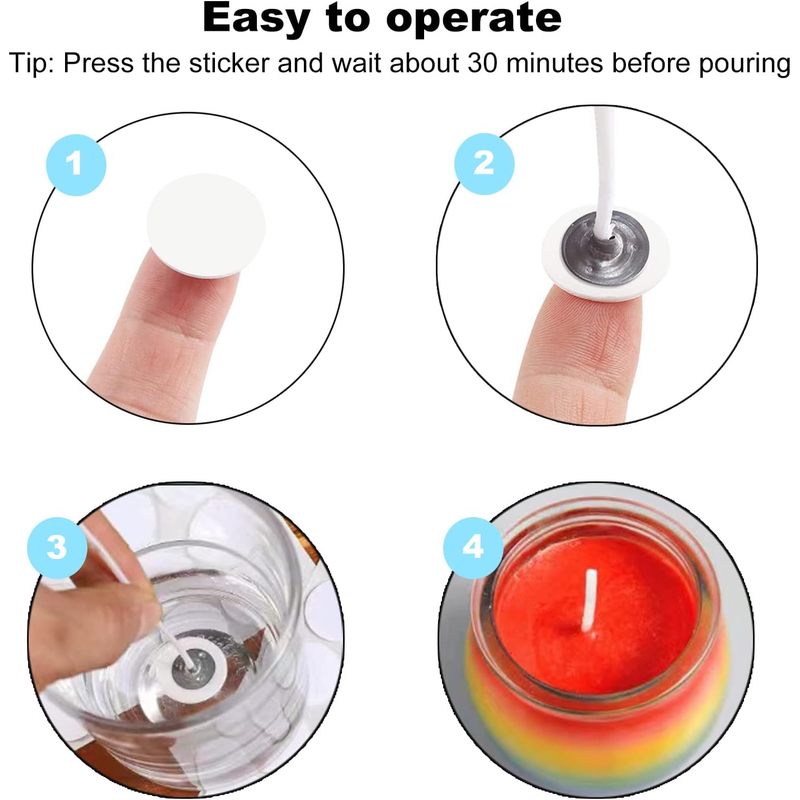 240 autocollants pour mèches d - Adhesive Dot Wick avis et prix