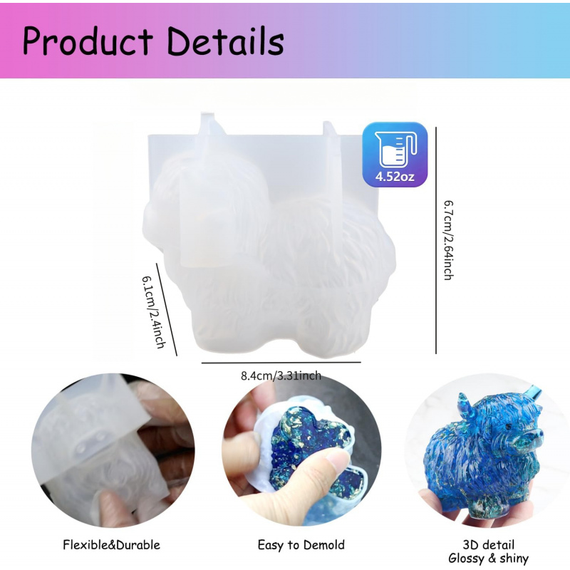 1 moule en silicone 3D en form - Candle Making Jelly avis et prix